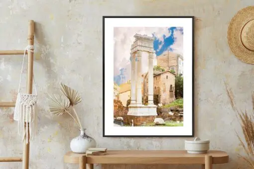 Poster Säule Im Tempel Des Apollo Sosianus