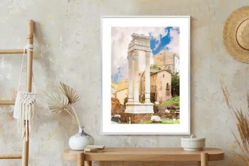 Poster Säule Im Tempel Des Apollo Sosianus