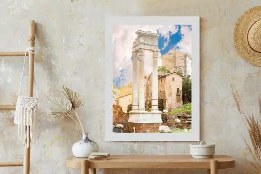 Poster Säule Im Tempel Des Apollo Sosianus