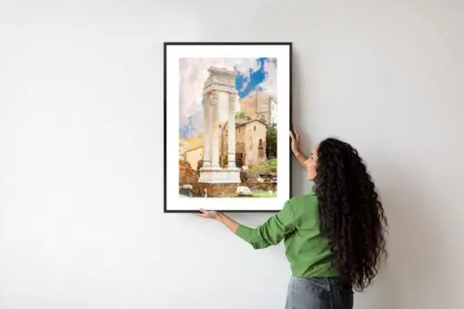 Poster Säule Im Tempel Des Apollo Sosianus