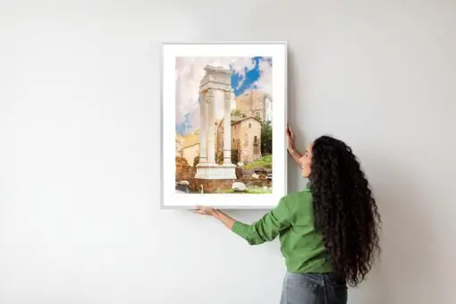 Poster Säule Im Tempel Des Apollo Sosianus