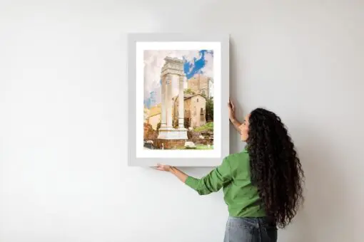 Poster Säule Im Tempel Des Apollo Sosianus