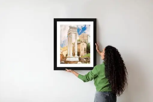 Poster Säule Im Tempel Des Apollo Sosianus