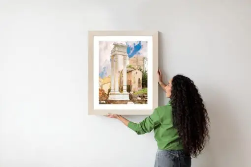 Poster Säule Im Tempel Des Apollo Sosianus