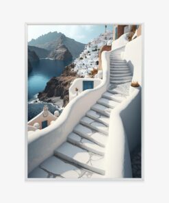 Poster Schöne Griechische Architektur Auf Santorini