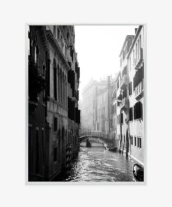 Poster Schwarz-Weiß-Kanal Von Venedig