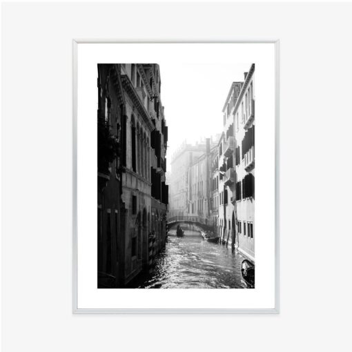Poster Schwarz-Weiß-Kanal Von Venedig