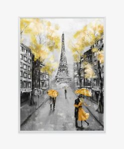 Poster Straßen Von Paris Und Der Eiffelturm - Ölgemälde