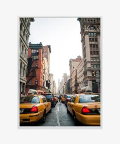 Poster Taxis Auf Der Soho Street New York