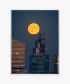Poster Vollmond In Warschau