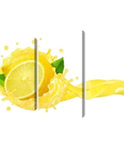 Mehrteiliges Bild Frischer Zitronensaft