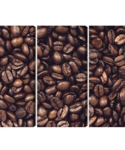 Mehrteiliges Bild Geröstete Kaffeebohnen