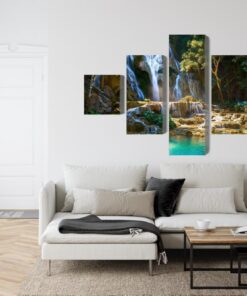 Mehrteiliges Bild Kuang-Si-Wasserfall