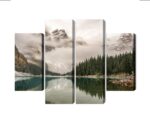 Mehrteiliges Bild Moraine Lake Im Banff-Nationalpark Kanada