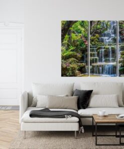 Mehrteiliges Bild Thailändischer Wasserfall