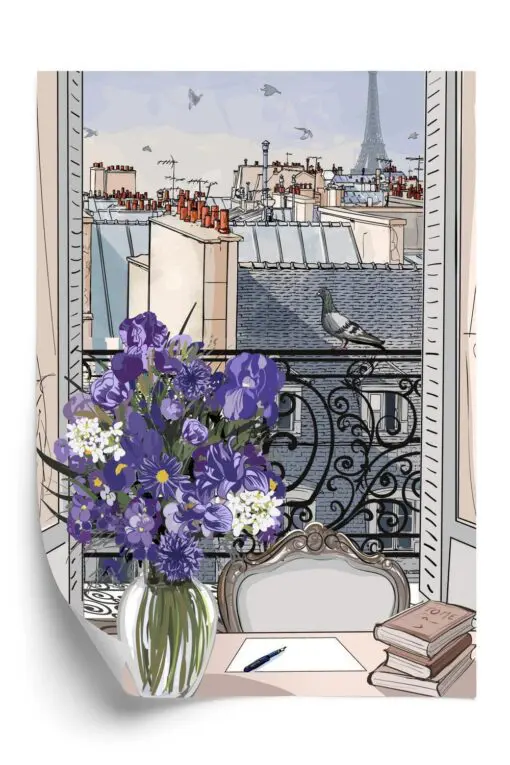 Poster Dächer Von Paris - Zeichnung