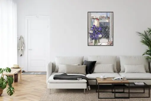 Poster Dächer Von Paris - Zeichnung