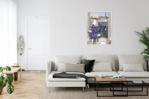 Poster Dächer Von Paris - Zeichnung