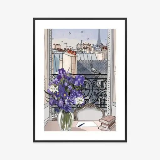 Poster Dächer Von Paris - Zeichnung