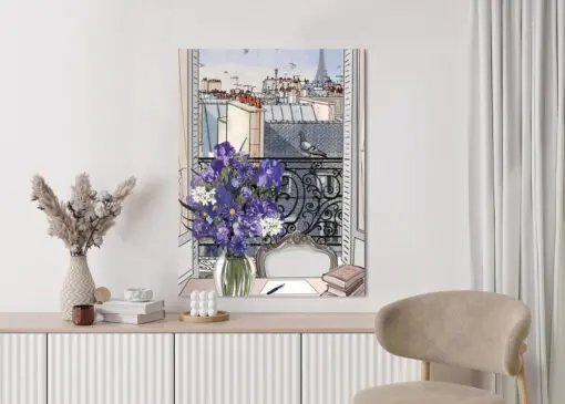 Poster Dächer Von Paris - Zeichnung