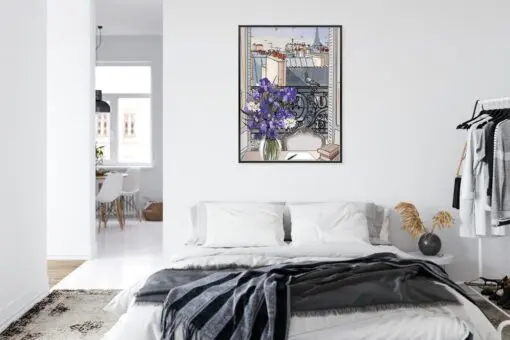 Poster Dächer Von Paris - Zeichnung