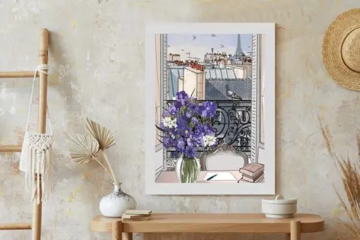Poster Dächer Von Paris - Zeichnung