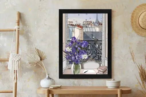 Poster Dächer Von Paris - Zeichnung