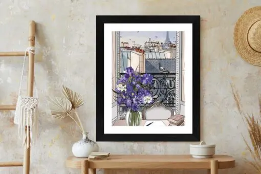 Poster Dächer Von Paris - Zeichnung
