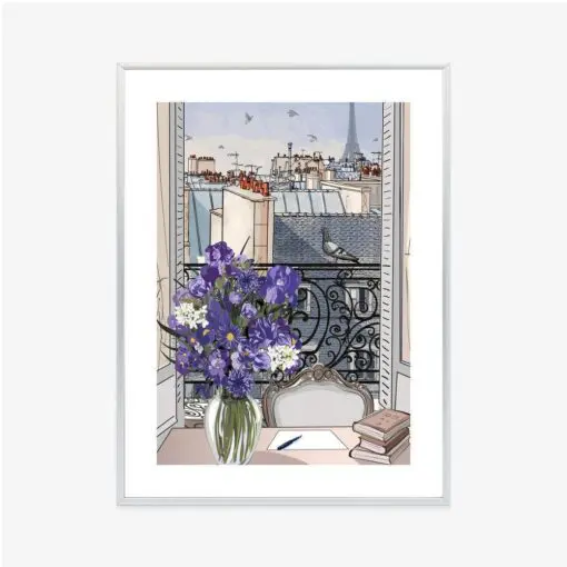 Poster Dächer Von Paris - Zeichnung