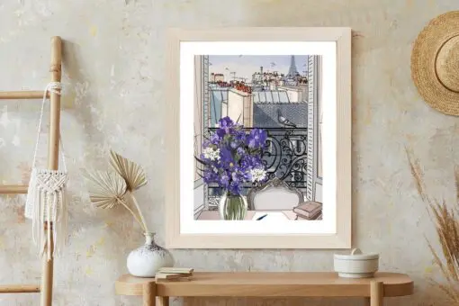 Poster Dächer Von Paris - Zeichnung