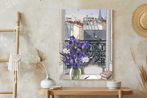Poster Dächer Von Paris - Zeichnung