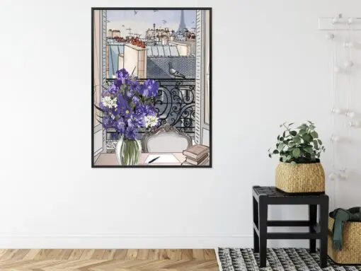Poster Dächer Von Paris - Zeichnung