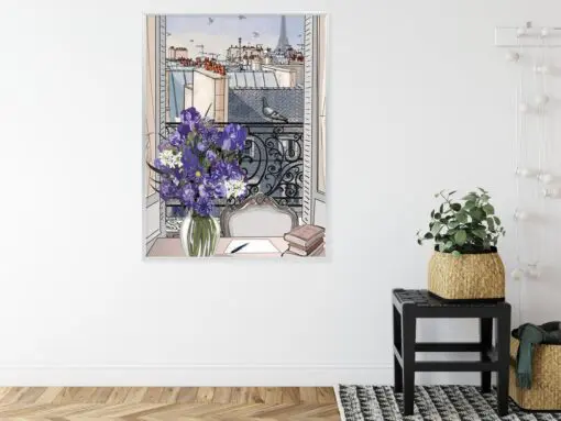 Poster Dächer Von Paris - Zeichnung