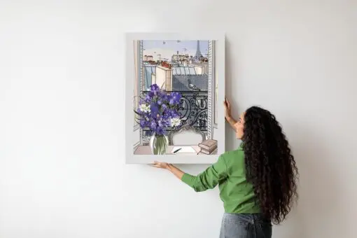 Poster Dächer Von Paris - Zeichnung