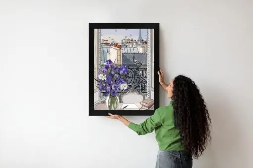 Poster Dächer Von Paris - Zeichnung