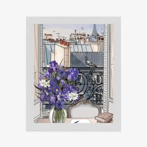Poster Dächer Von Paris - Zeichnung