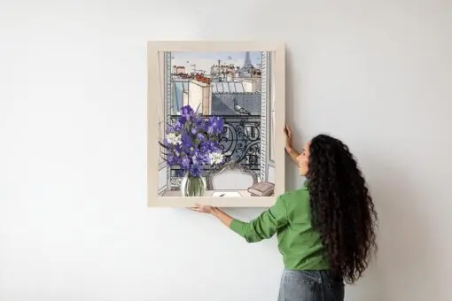 Poster Dächer Von Paris - Zeichnung