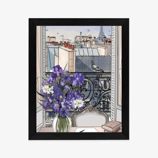 Poster Dächer Von Paris - Zeichnung