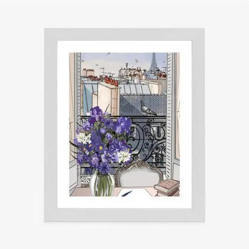 Poster Dächer Von Paris - Zeichnung