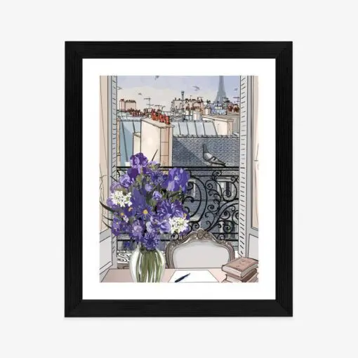 Poster Dächer Von Paris - Zeichnung