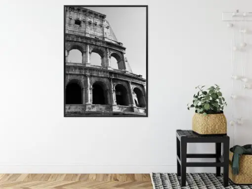 Poster Das Römische Kolosseum In Schwarzweiß