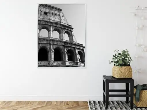 Poster Das Römische Kolosseum In Schwarzweiß