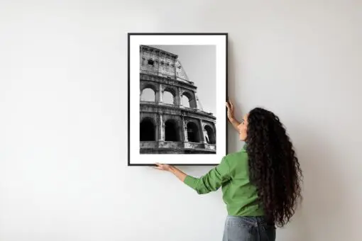 Poster Das Römische Kolosseum In Schwarzweiß