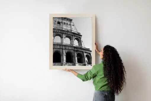 Poster Das Römische Kolosseum In Schwarzweiß