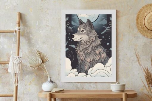 Poster Der Wolf Und Der Mond