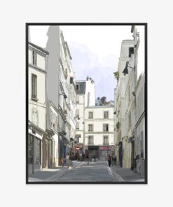 Poster Eine Straße In Montmartre In Paris