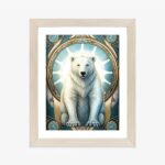Poster Fantasy-Illustration Mit Einem Eisbären