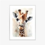 Poster Junge Giraffe Mit Süßem Aussehen
