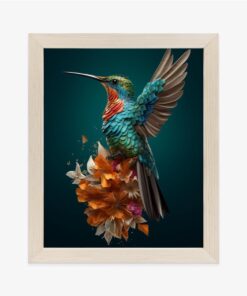 Poster Kolibri Mit Ausgebreiteten Flügeln