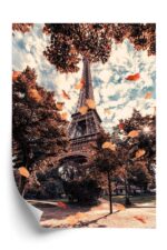 Poster Paris In Herbstfarben